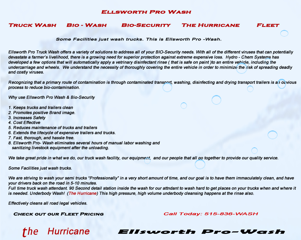 Bio Secure truck wash for livestock trucks